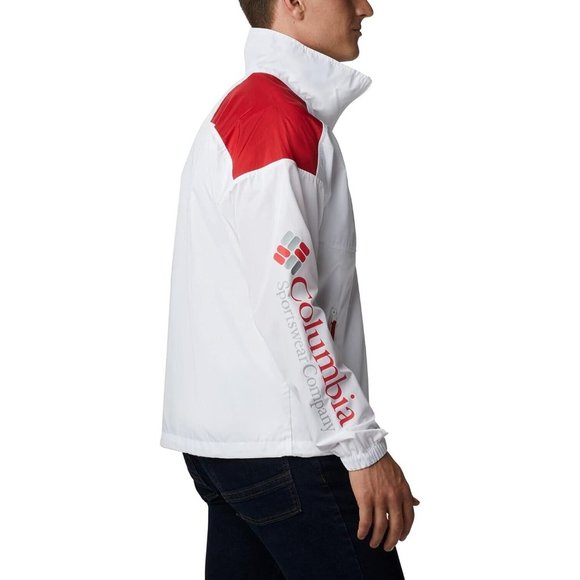 Columbia Men's Santa Ana Anorak Wisconsin Badgers 1/2 Zip Pullover Jacket Large - Picture 3 of 4